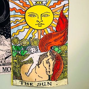 Tarot Sun card tapestry
